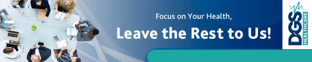 Health focus, professional teamwork message.