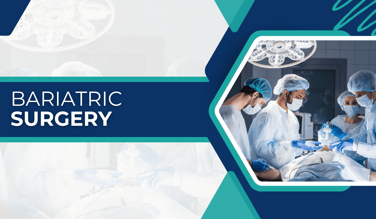 Medical team performing bariatric surgery.