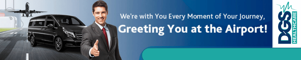 Airport greeting service advertisement