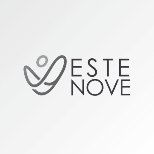 Stylized logo with text 'Este Nove'