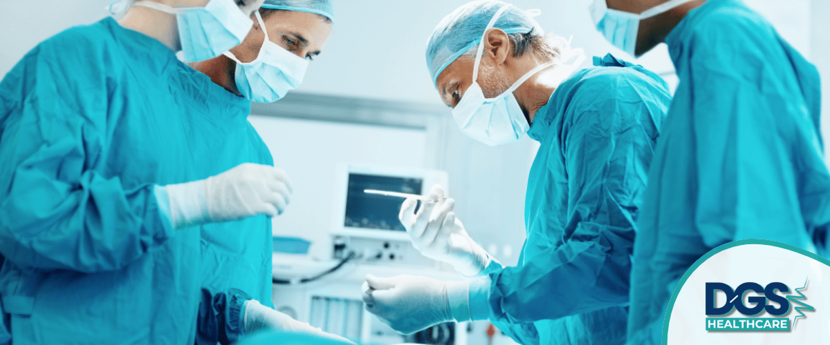 Surgeons performing a medical procedure. General Surgery in Turkey