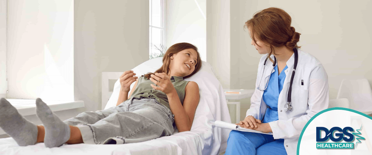Patient consultation in a healthcare setting. Pediatrics Treatment in Turkey 