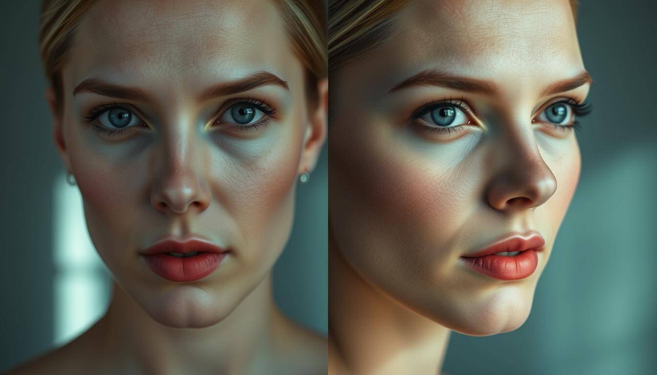 scarlett johansson before and after nose job