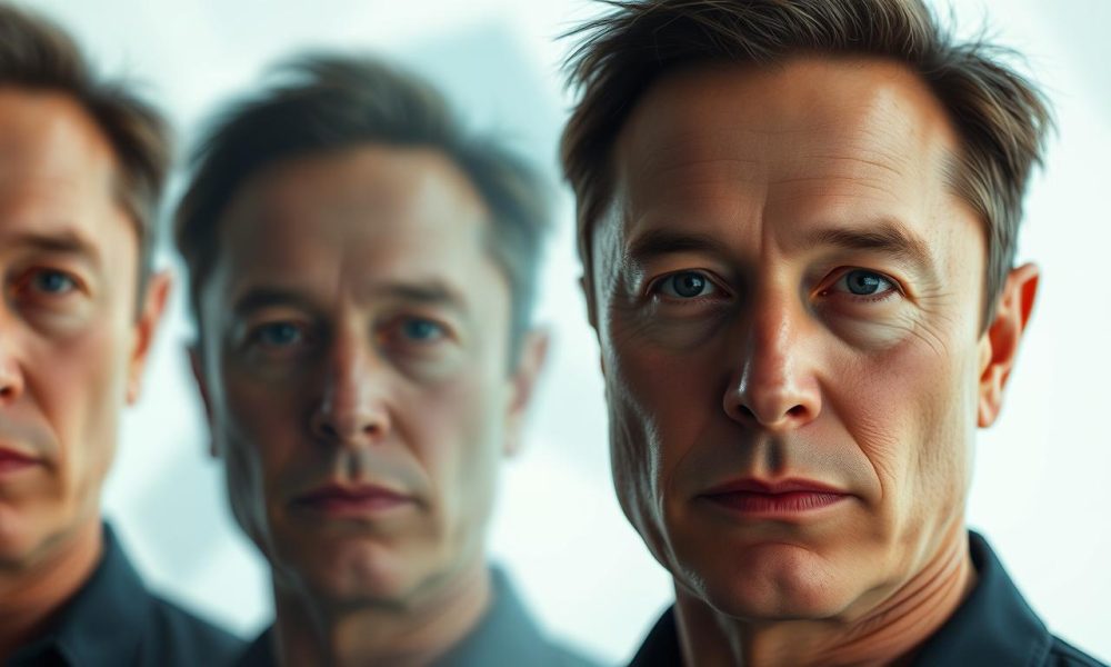 Elon Musk facial changes