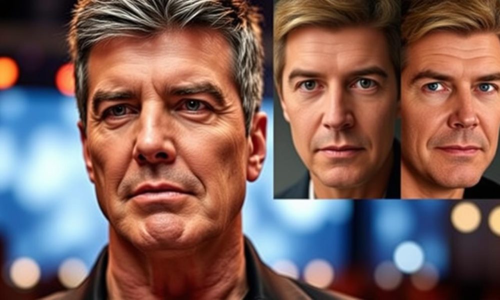 Simon Cowell facial transformations