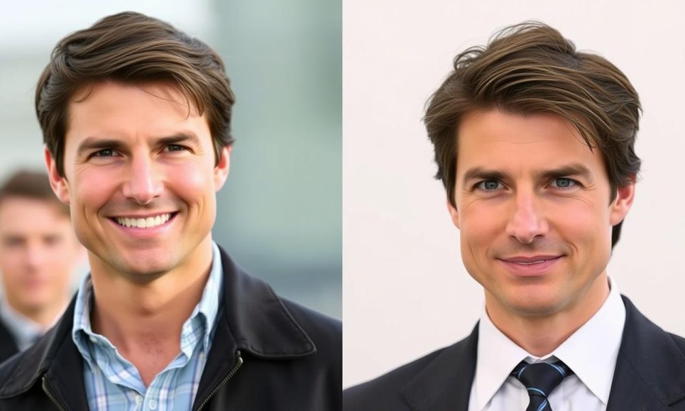 Tom Cruise before and after surgery comparison