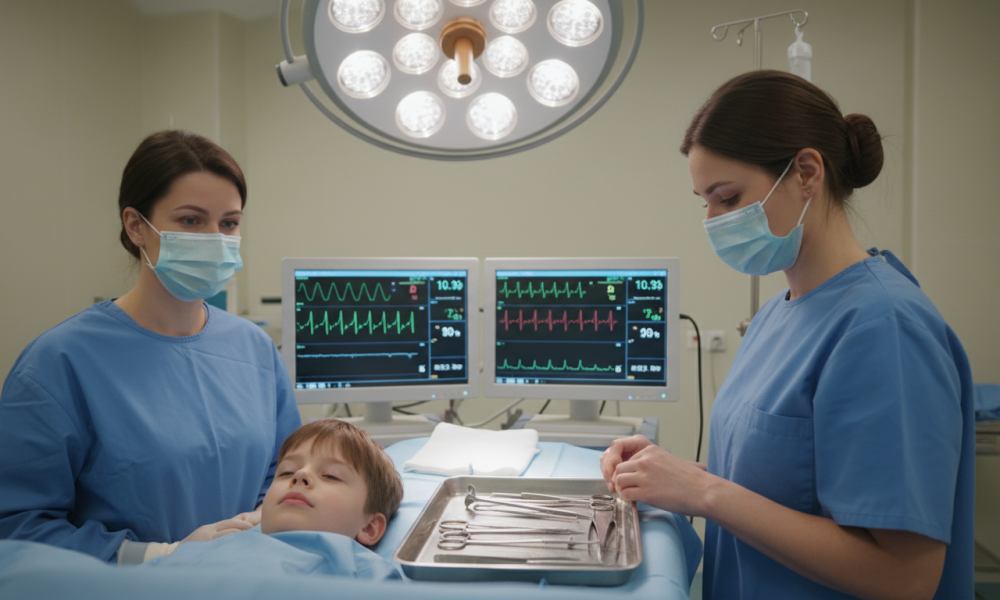 Adenoidectomy in children