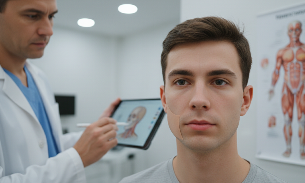 Asymmetrical Face (Facial Implants Surgery)