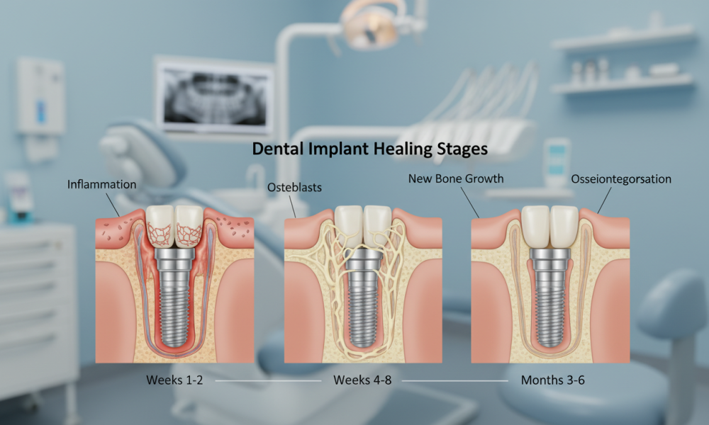 Dental Implant Healing Stages