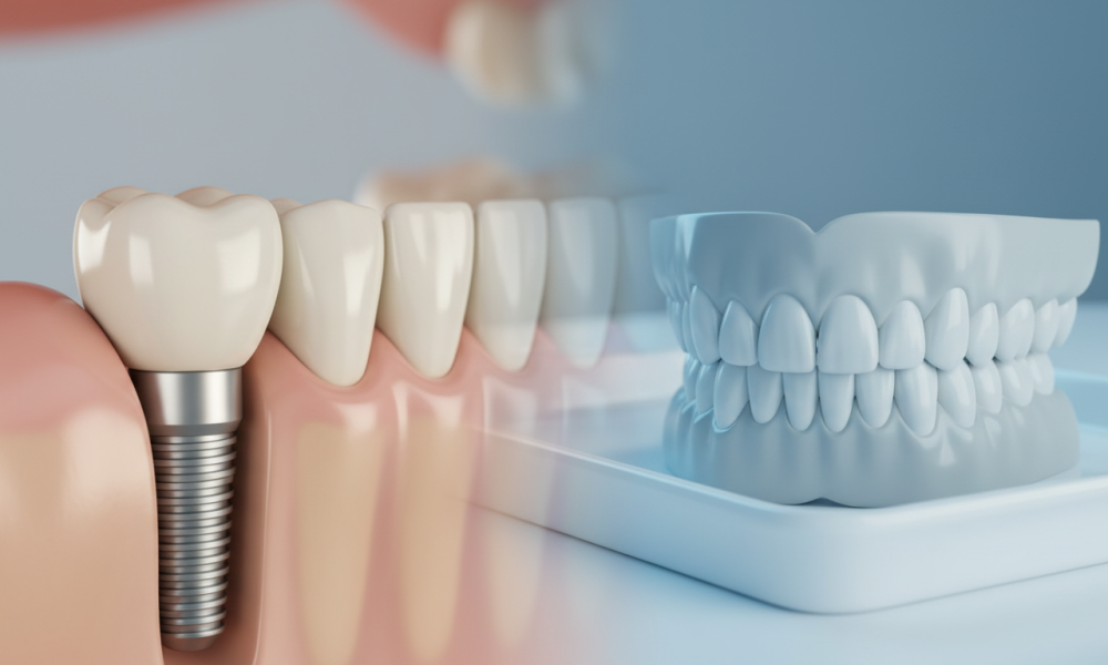 Dental Implants Vs False Teeth