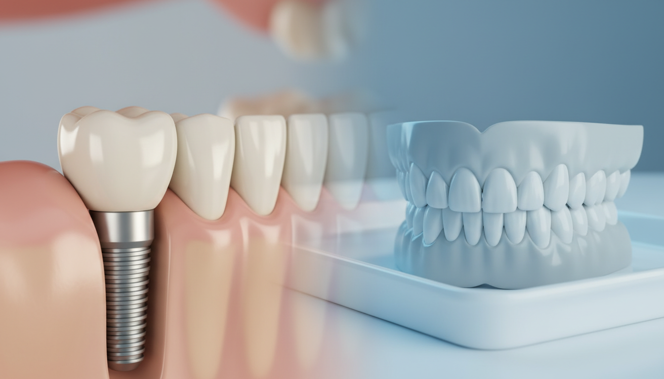 Dental Implants Vs False Teeth