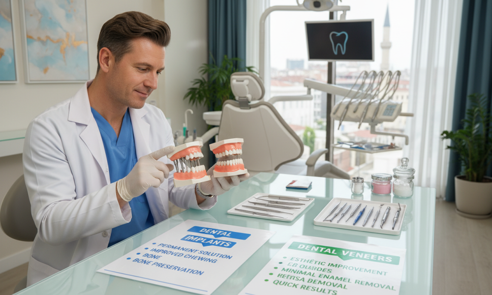 Dental Implants vs Dental Veneers in Turkey : Which Is Right for You?