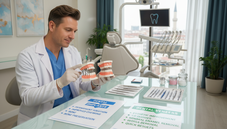 Dental Implants vs Dental Veneers in Turkey : Which Is Right for You?