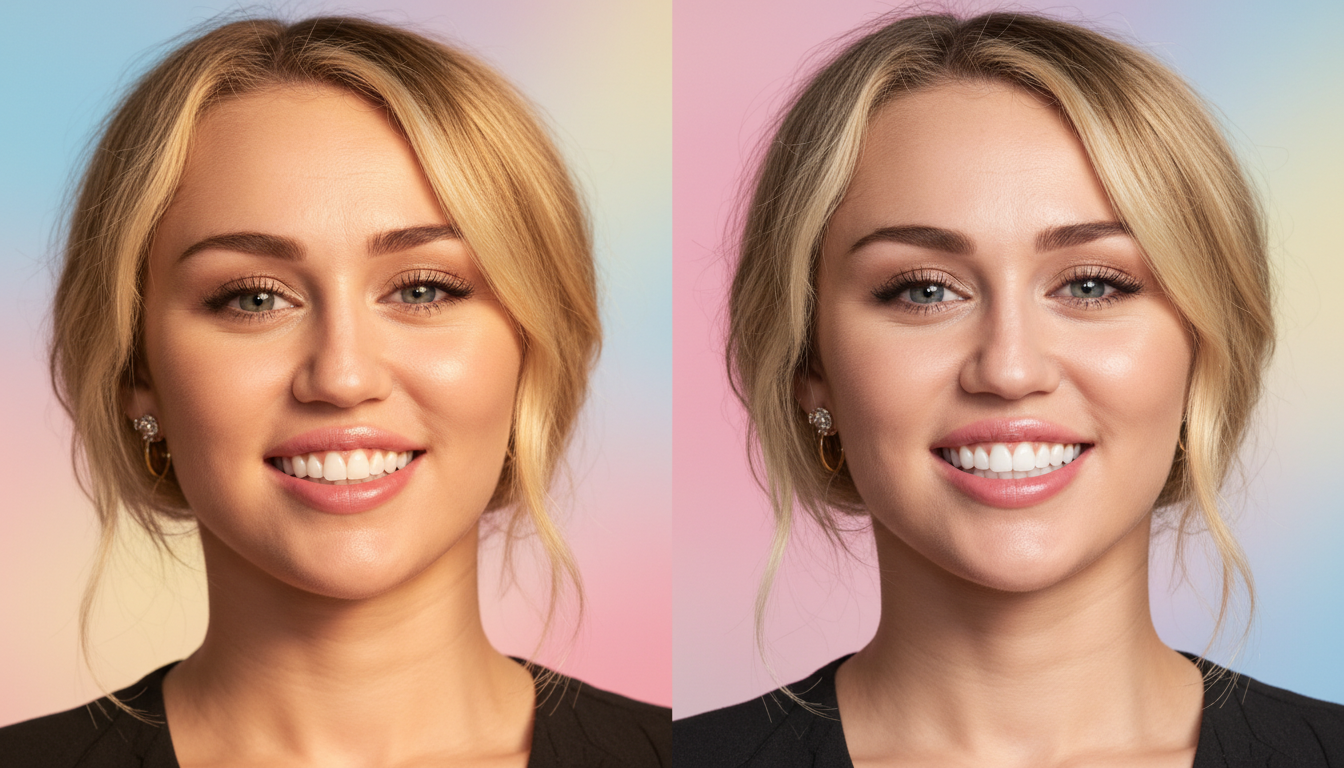 Miley Cyrus Teeth Before and After