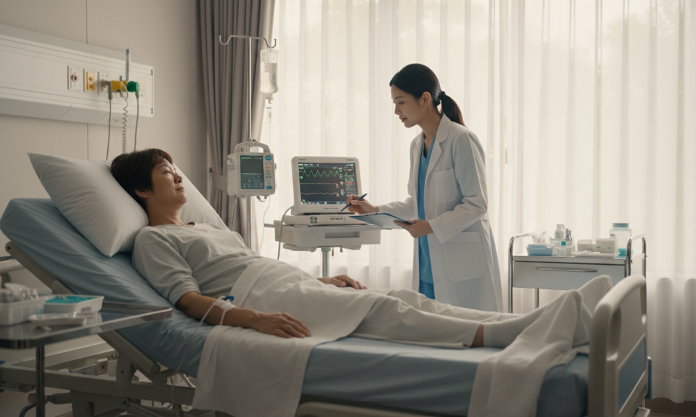 Partial hepatectomy recovery and hospital care