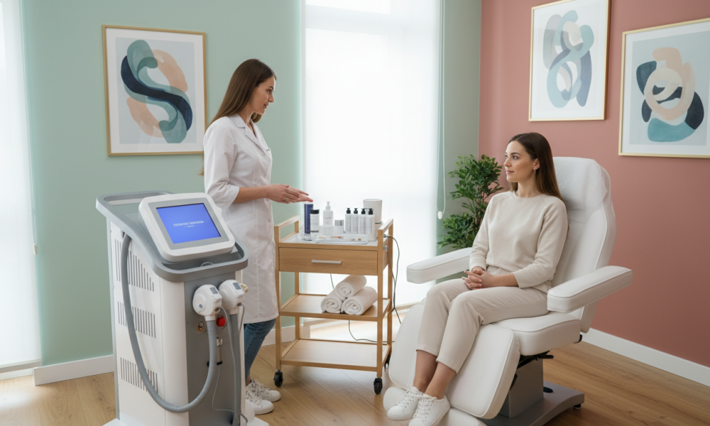 Preparing for facial laser hair removal