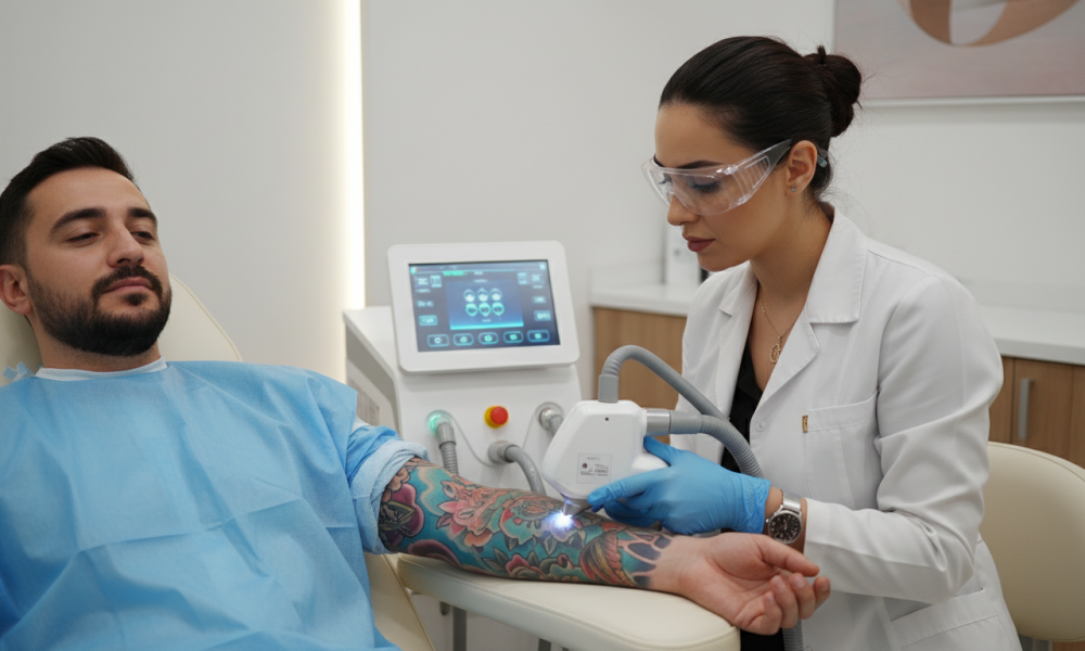 Q-Switch Nd: YAG Laser Surgery for Tattoo Removal