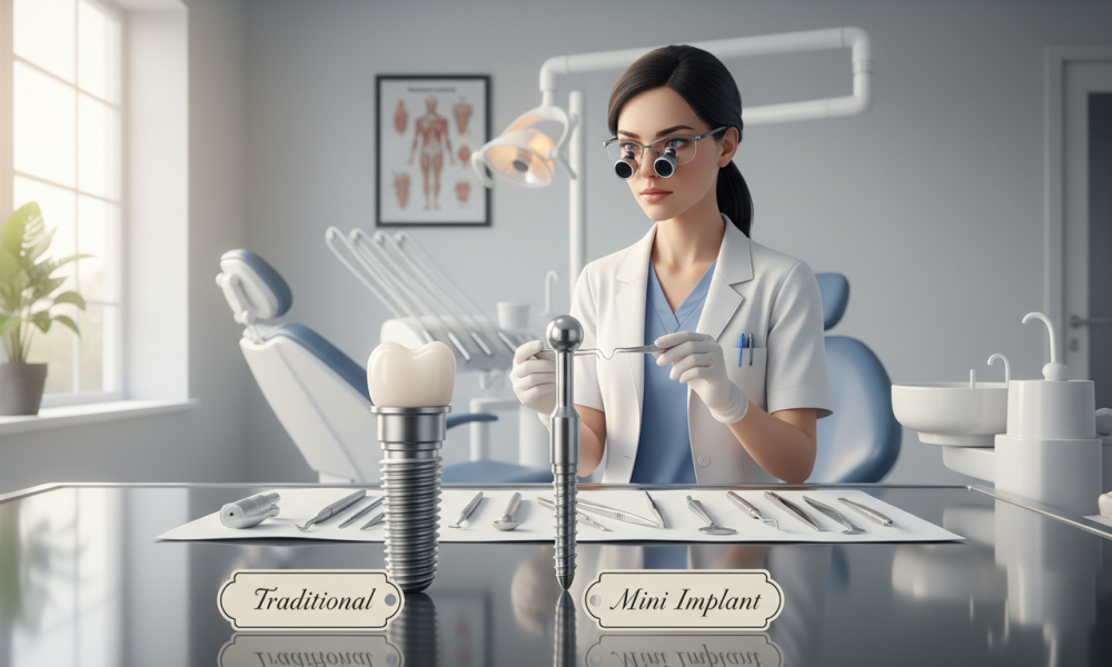 Traditional Implants Vs Mini Implants