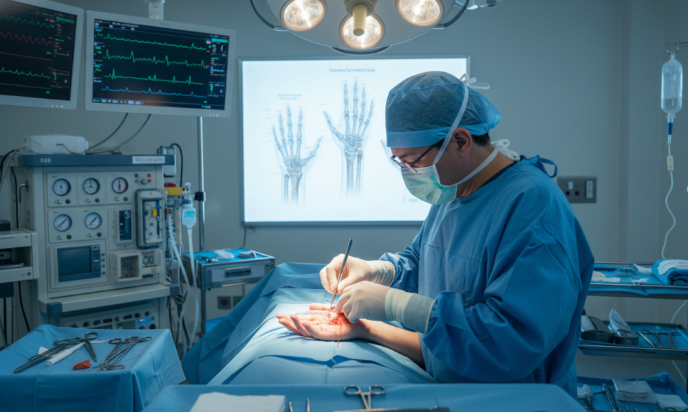 hand arthritis surgery and carpal tunnel release