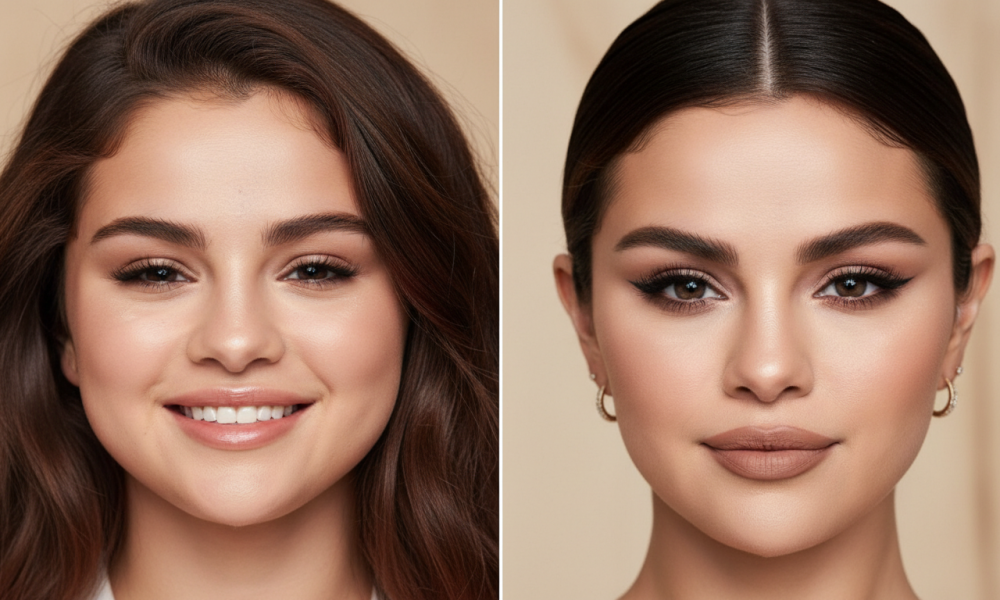 selena gomez photos comparison