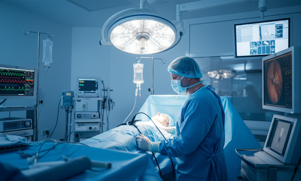 urologist performing surgery urologist performing surgery