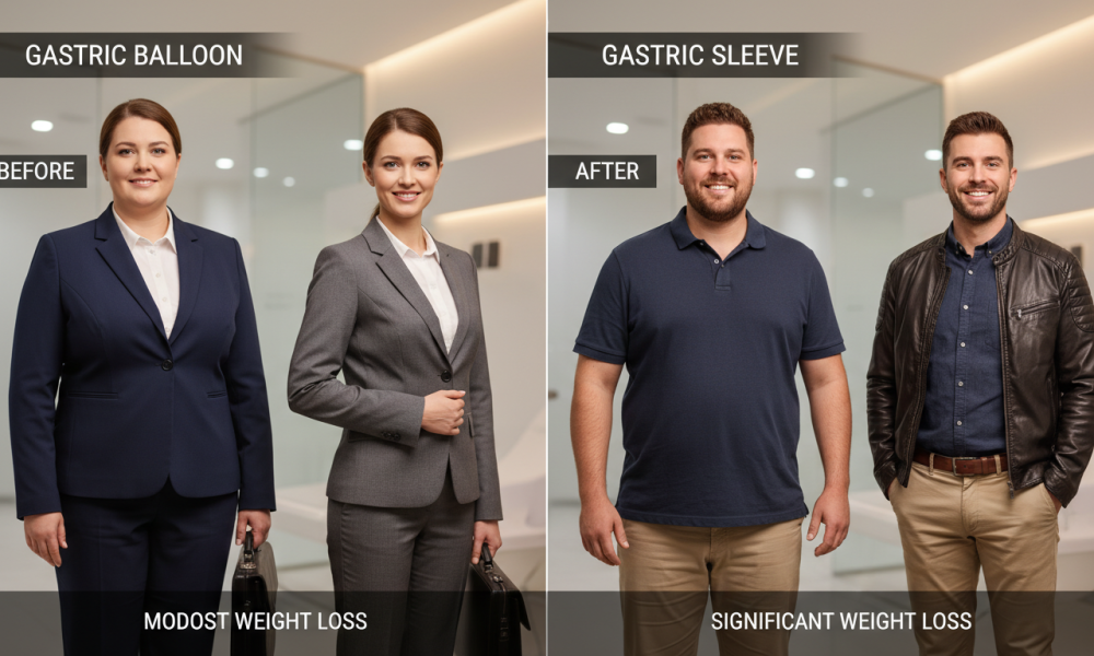 weight loss results comparison
