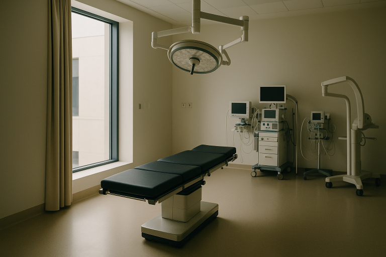 Abu Dhabi medical tourism hub with advanced healthcare facilities and equipment.