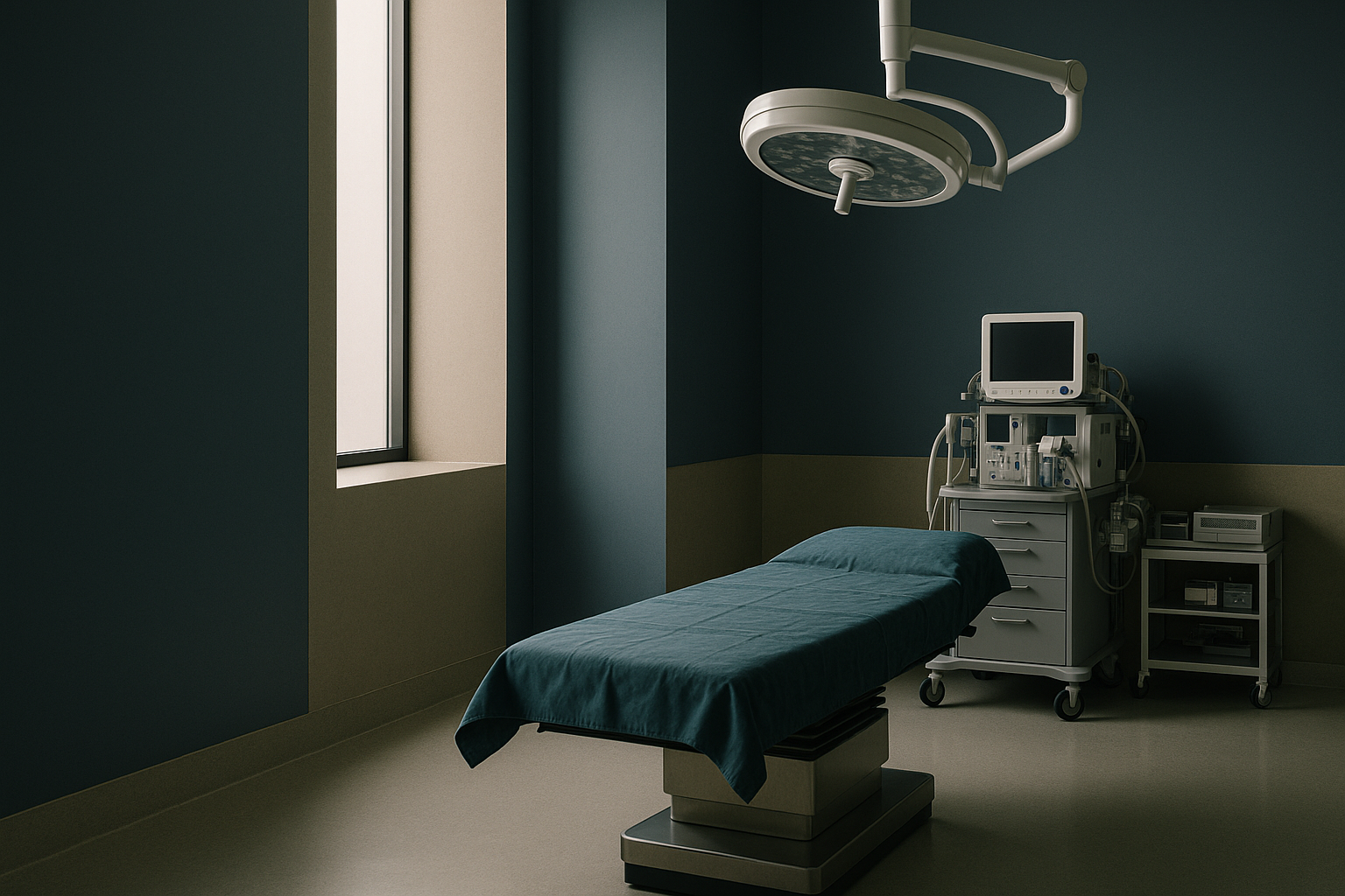 Operating theatre in Mexico prepared for all-inclusive plastic surgery packages.