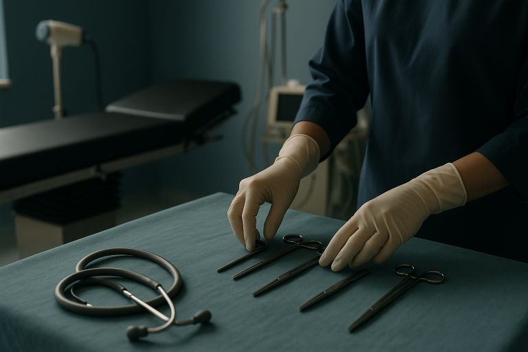 A modern operating theatre in Turkey prepared for BBL surgery.