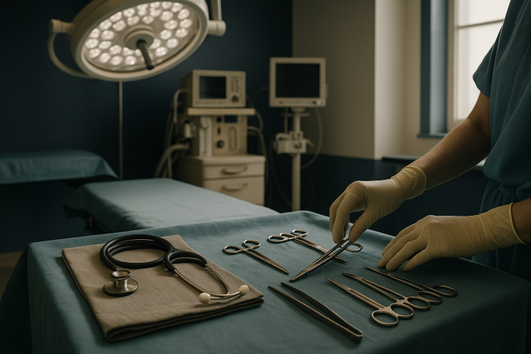Modern plastic surgery operating theatre in one of the cheapest countries for plastic surgery