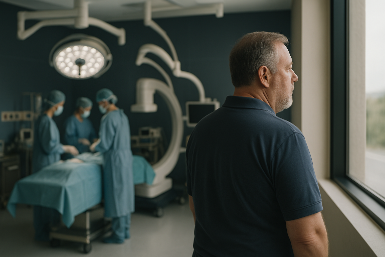 Operating theatre setup for obesity surgery, illustrating the cost factors involved.