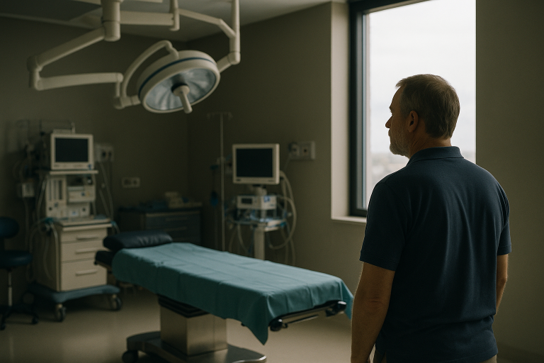 Operating theatre in Turkey for deep plane facelift surgery