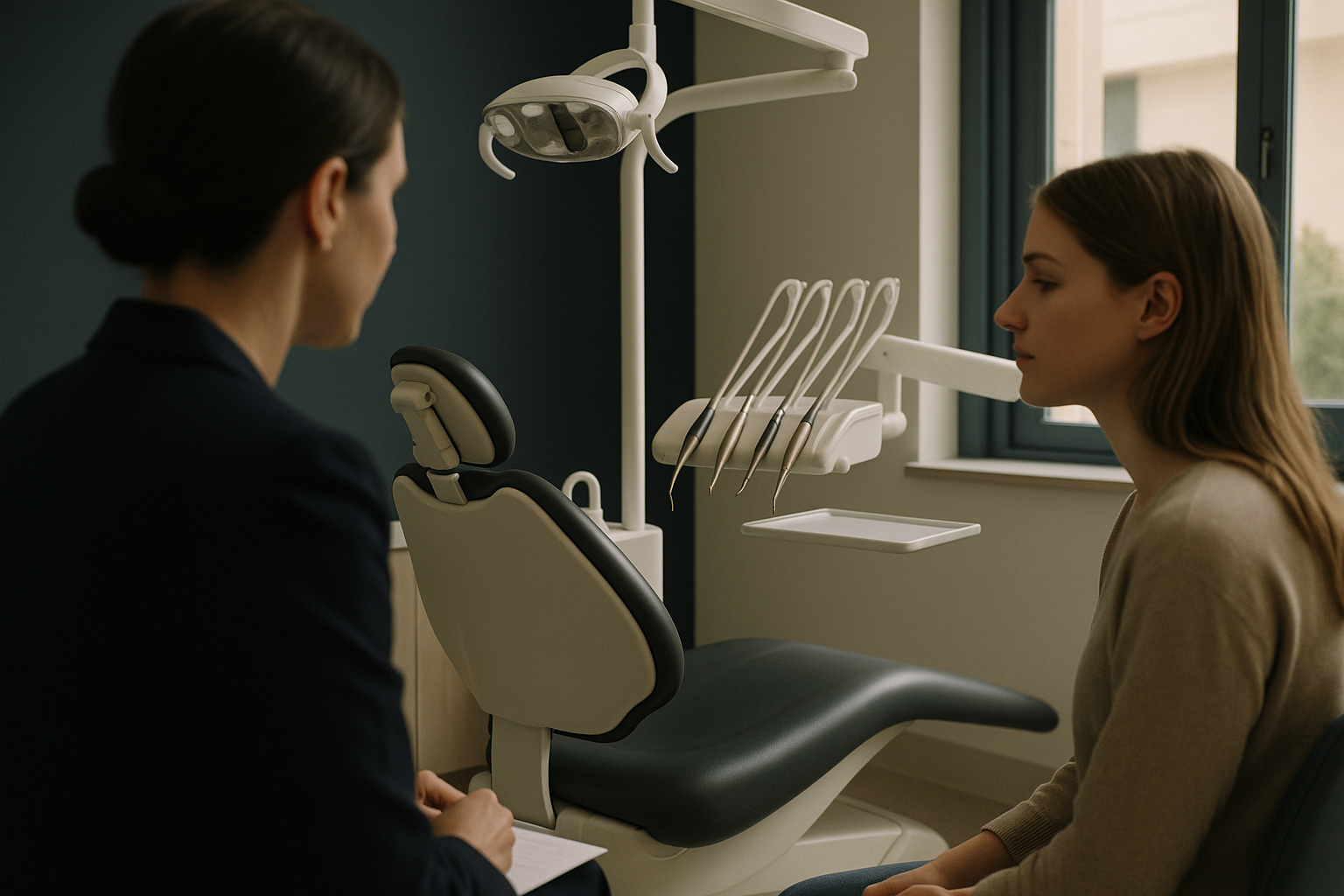Dental implant procedure setup in a modern clinic, illustrating the dental implant cost process.