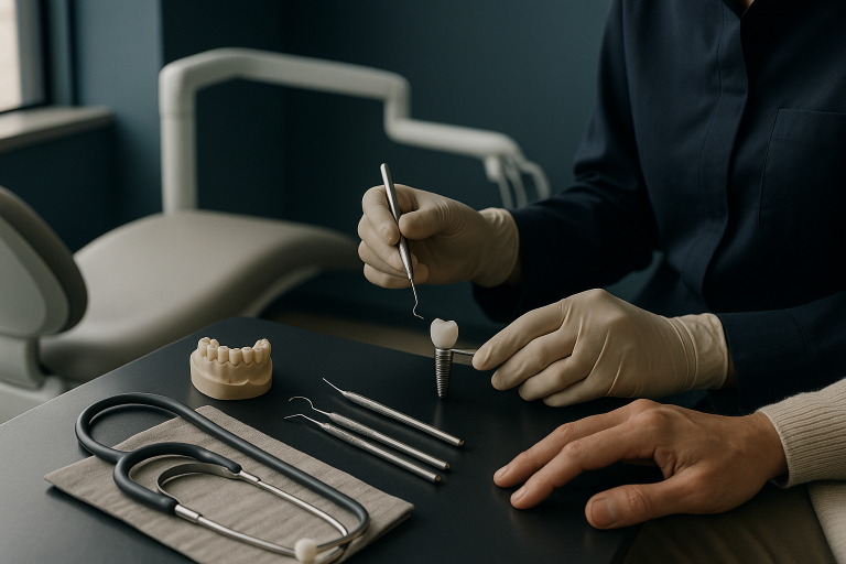 Dental implant consultation in Istanbul dental clinic.