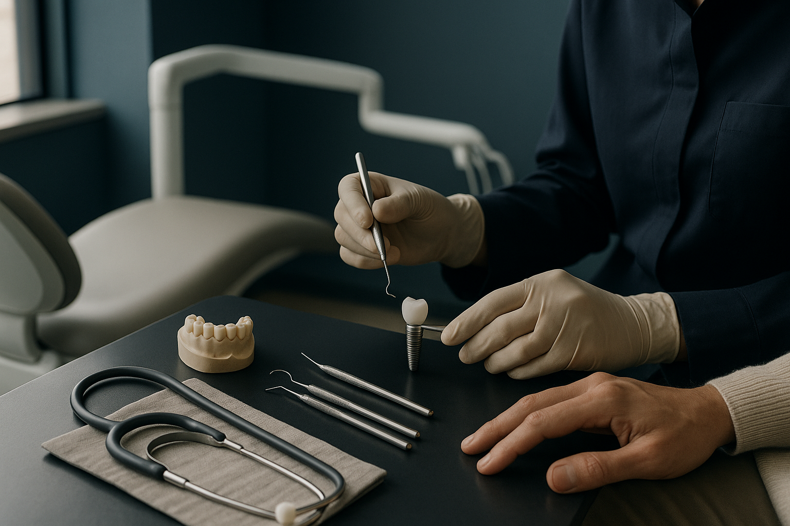 Dental implant consultation in Istanbul dental clinic.