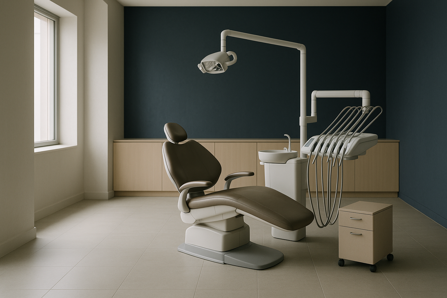 Dental tourism packages in a modern clinic with international patients and advanced equipment.