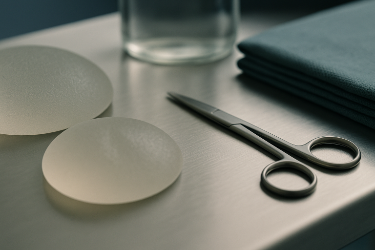 Operating theatre in Turkey set for a donut breast lift surgery.