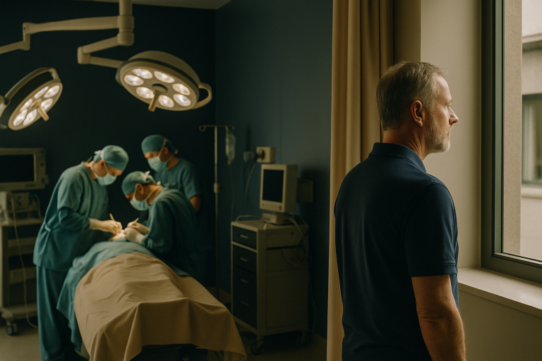 Surgeons performing ethnic rhinoplasty in Turkey's advanced operating theatre.