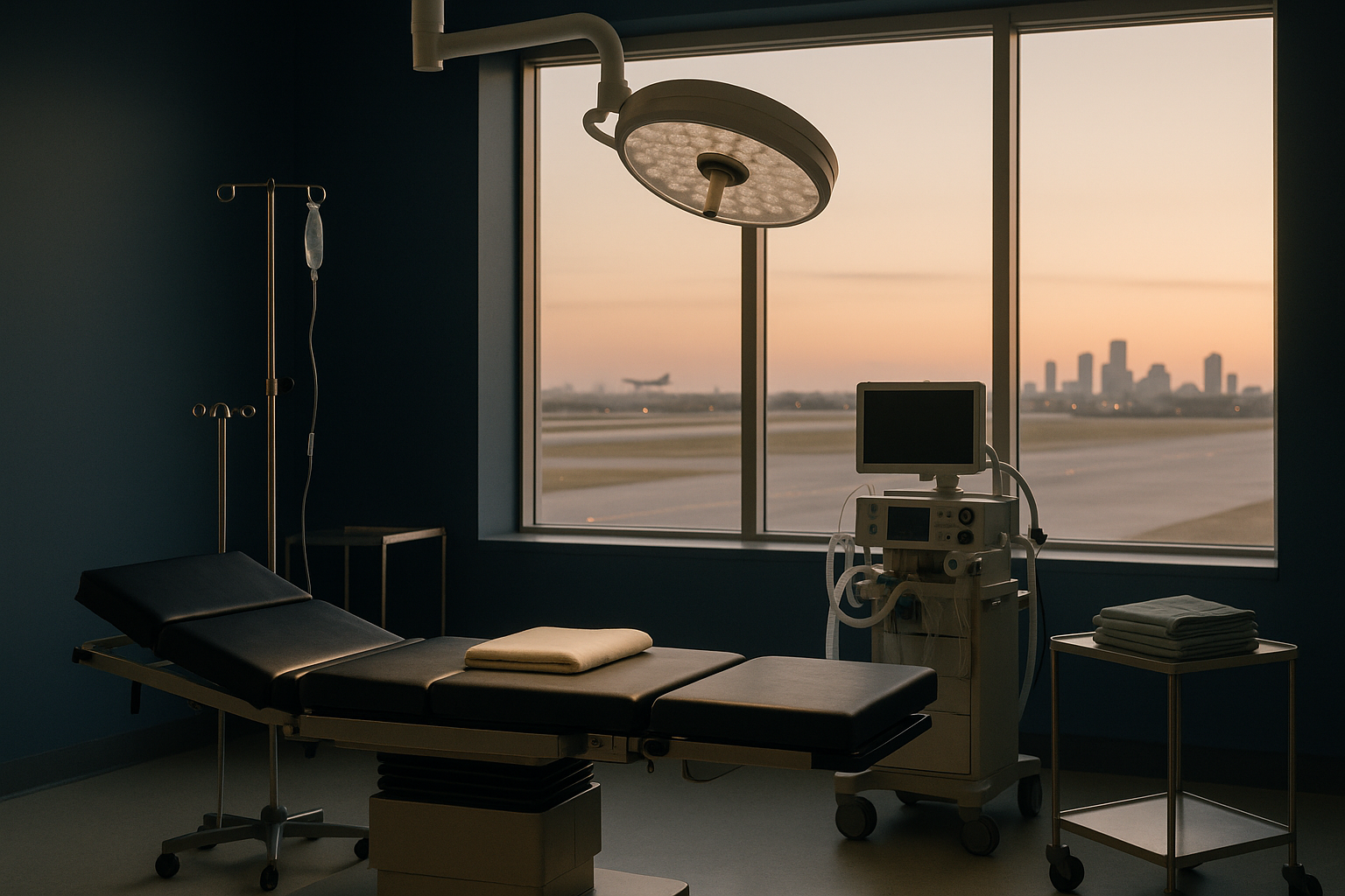 Operating theatre set for gastric bypass surgery highlighting gastric bypass cost context.