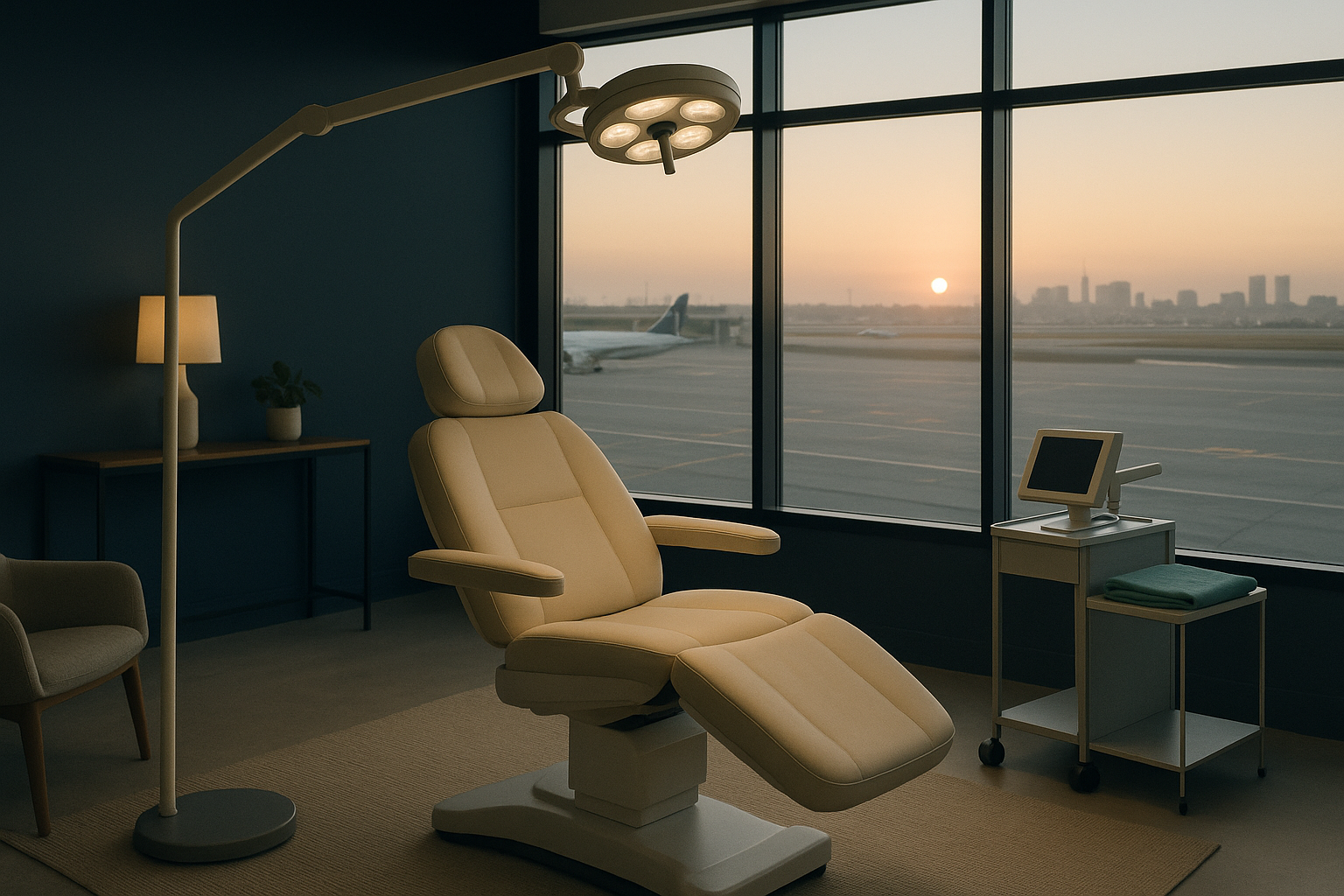 Modern hair transplant clinic illustrating hair transplant expenses and patient care.