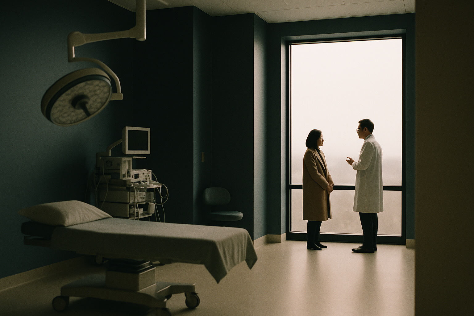 Modern surgical suite prepared for rhinoplasty procedure, illustrating how much does rhinoplasty cost factors.