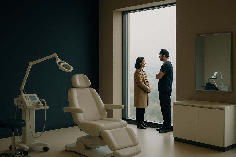 Hair transplant in Turkey: modern clinic with advanced equipment and medical team.