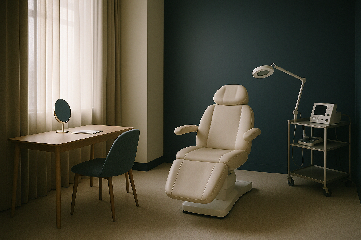 Consultation for rhinoplasty costs in a modern clinic.