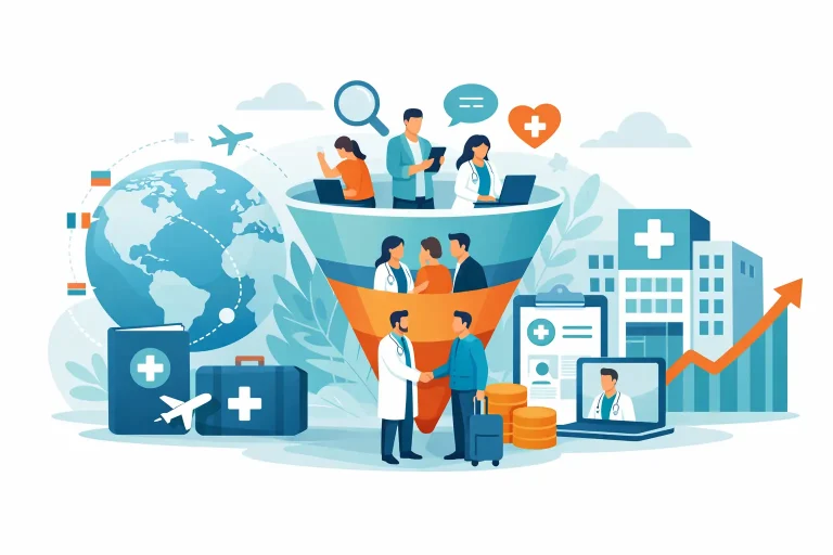 International Patient Sales Funnel Example