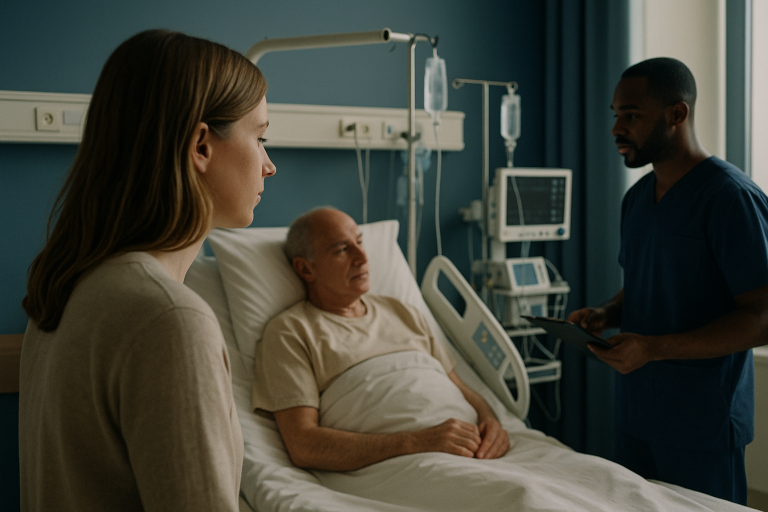 JCI-accredited hospitals Istanbul international patients receiving care in a modern hospital ward.