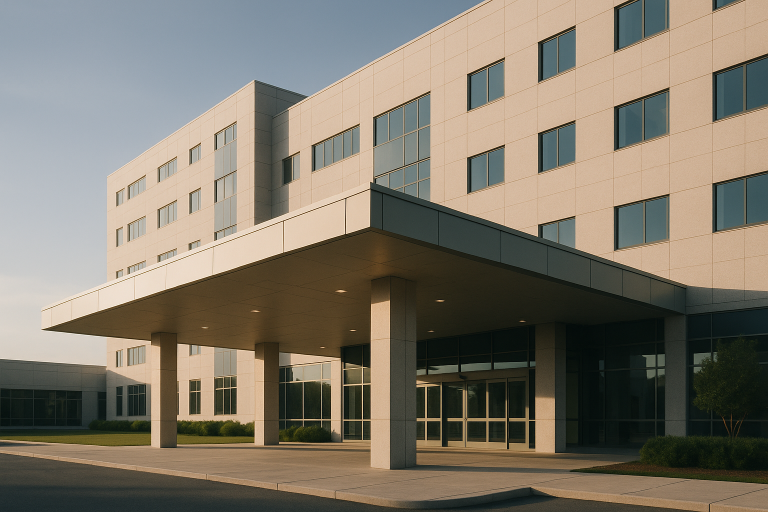 Medical clinic lead generation strategy session in a modern executive workspace.
