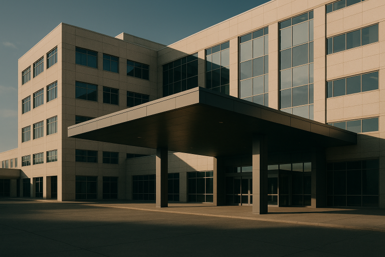 Medical marketing strategies meeting in a modern executive workspace.