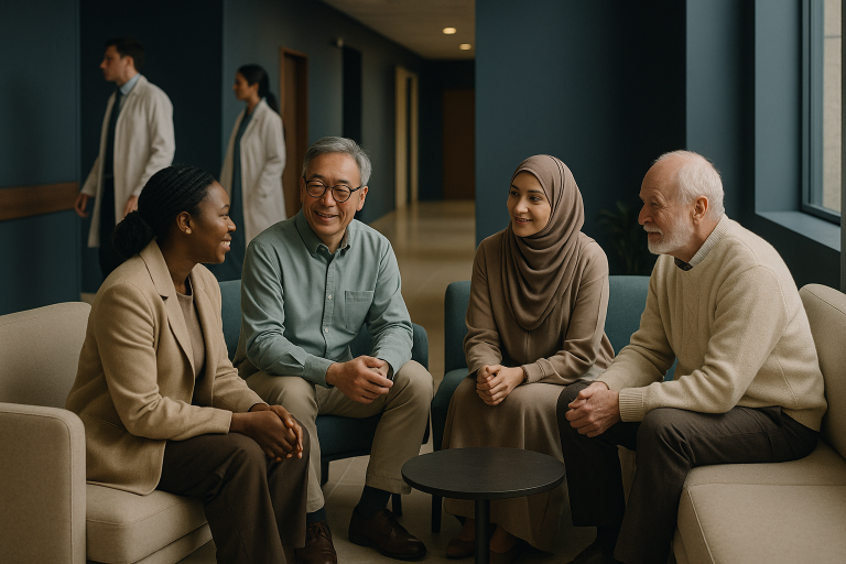 International patients in a Turkish hospital, embodying medical tourism in Turkey.