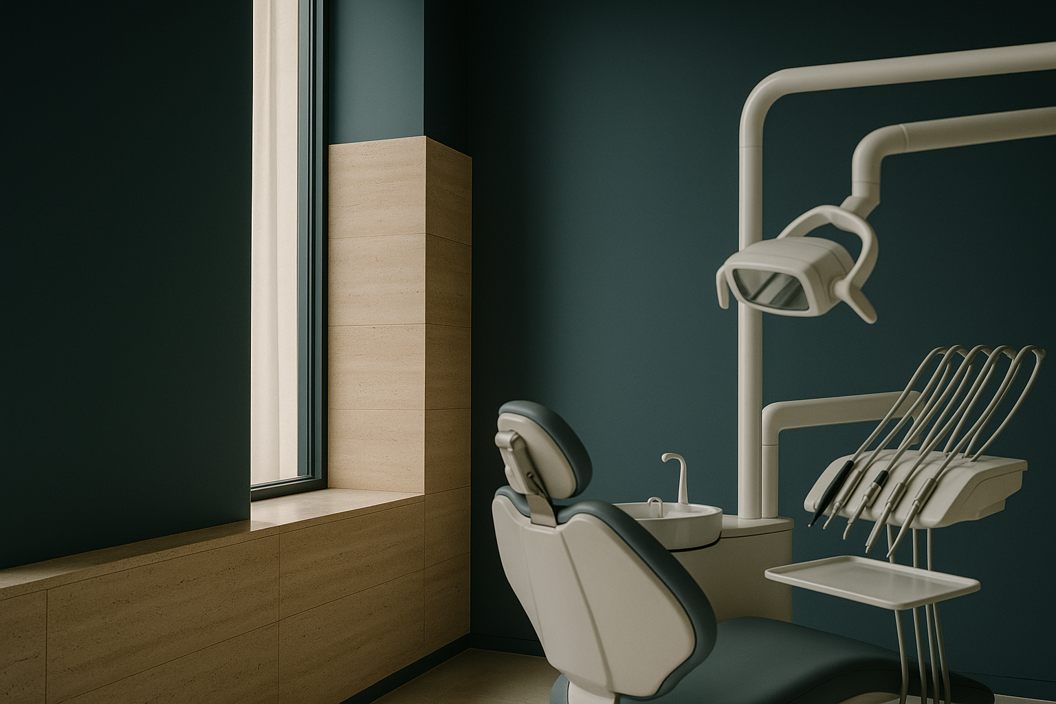 Porcelain veneers in Turkey being discussed in a modern dental clinic setting.