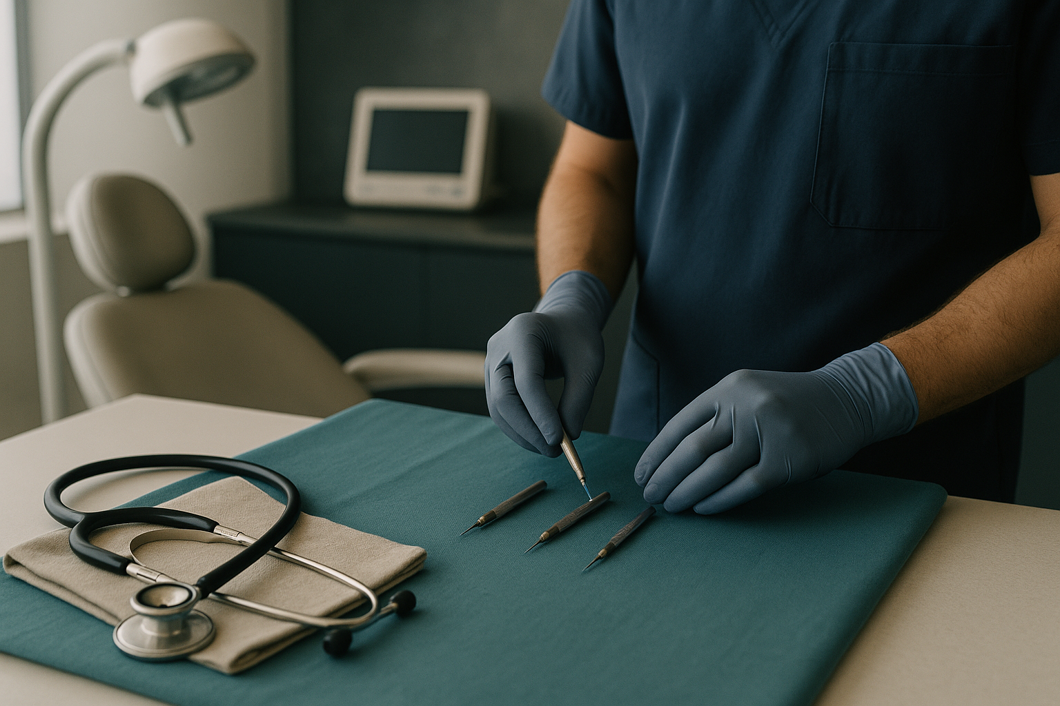 Sapphire FUE hair transplant procedure in a modern clinic